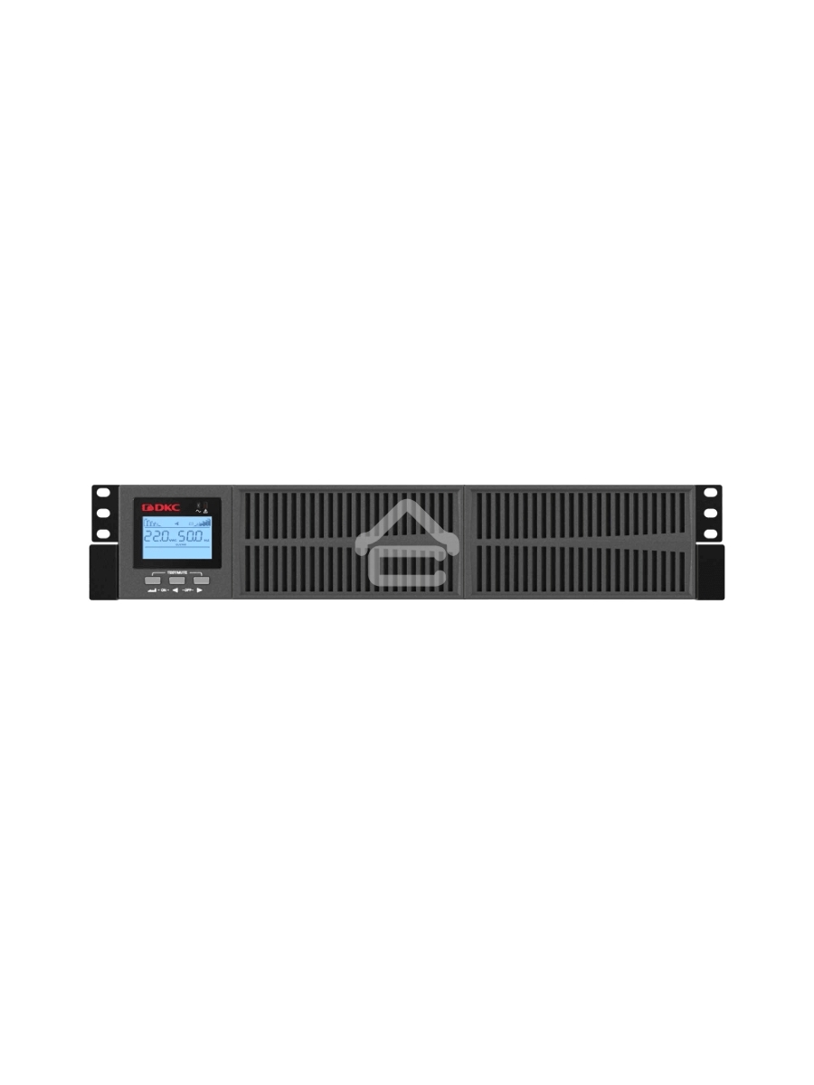 Источник бесперебойного питания ДКС Онлайн серии Small Rackmount, 3000 ВА/2700 Вт, 1/1, 8xIEC C13, EPO, USB, RS-232, RJ45, Rack 2U, 6x9Ач