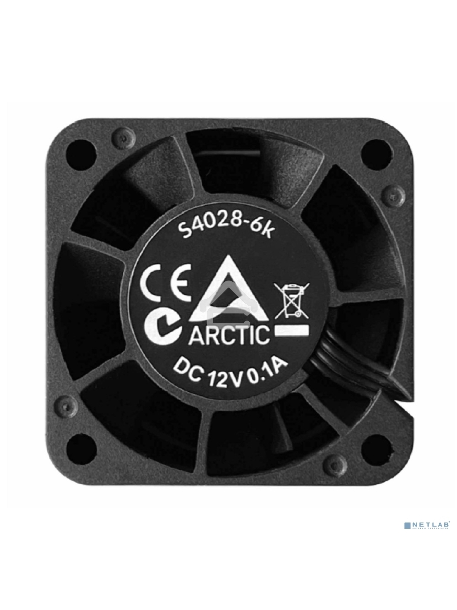 Вентилятор для корпуса Arctic S4028-6K черный, 40 мм, 6000 об/мин, 4 pin