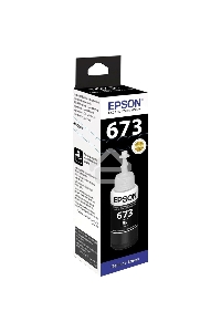 Чернила Epson 673 C13T673198 (аналог C13T67314A) черный 70мл для Epson L800/L810/L850/L1800