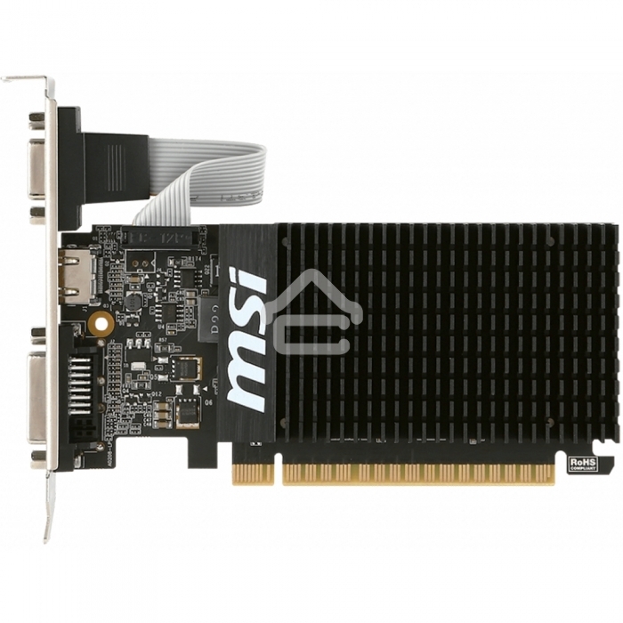 Видеокарта MSI PCI-E GT 710 2GD3H LP nVidia GeForce GT 710 2048Mb 64bit DDR3 954/1600 DVIx1/HDMIx1/CRTx1/HDCP Ret low profile