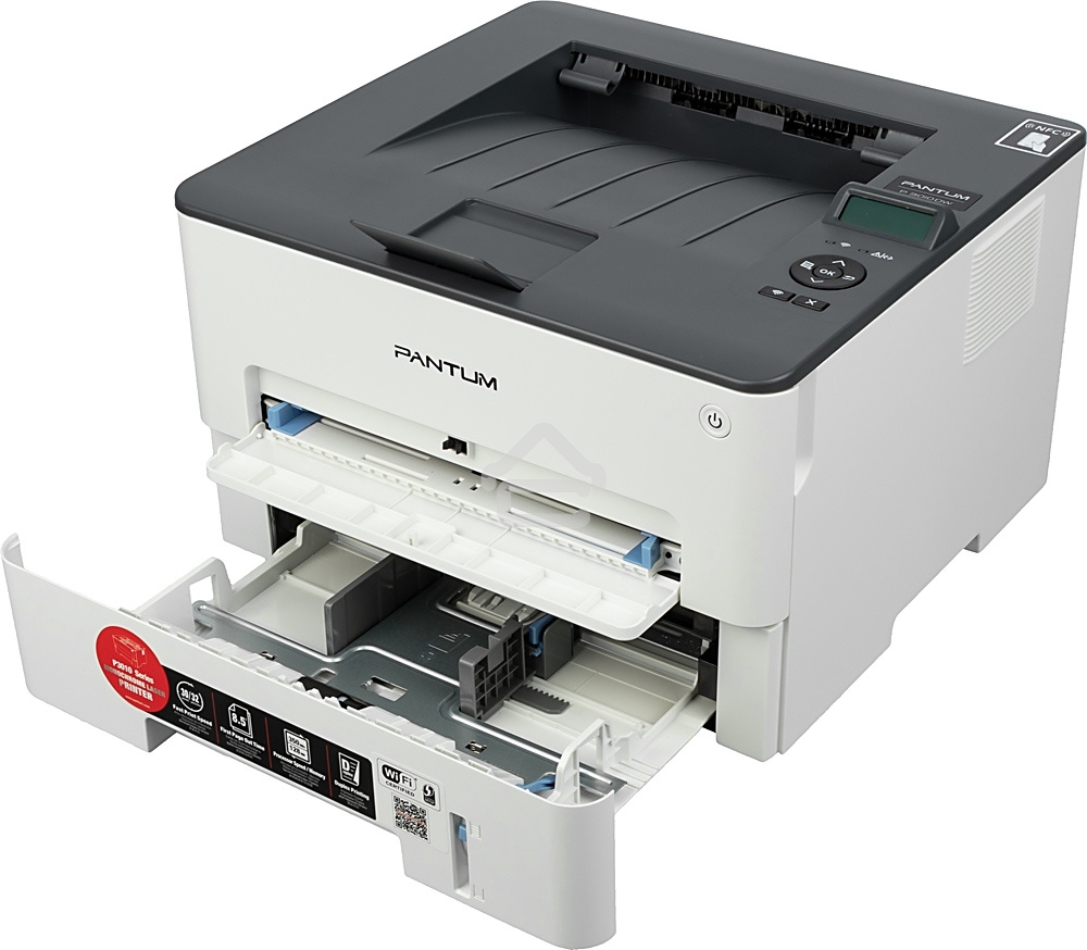 Принтер лазерный Pantum P3010DW, A4, ч/б, печ. до 30 стр/мин., 1200 x 1200 dpi, USB, RJ-45, Wi-Fi, NFC