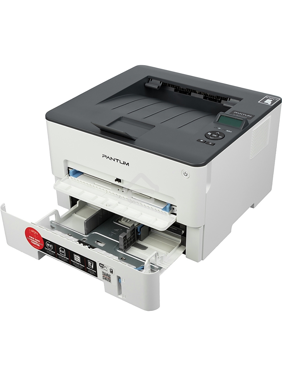 Принтер лазерный Pantum P3010DW, A4, ч/б, печ. до 30 стр/мин., 1200 x 1200 dpi, USB, RJ-45, Wi-Fi, NFC