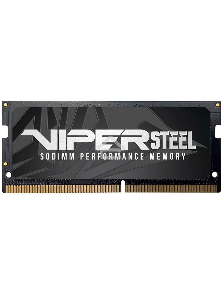 Оперативная память Patriot Viper Steel, DDR4, 8GB (1x8GB), 3200MHz, CL22, с радиатором, черный, SO-DIMM