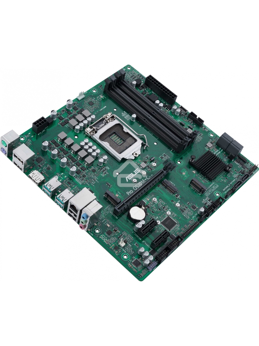 Материнская плата ASUS Pro Q570M-C/CSM, LGA1200, Intel Q570, 4xDDR4, 6xSATA, 2xM.2, 1xPCIe 4.0/3.0 x16, 2xPCIe 3.0 x1, 2xDisplayPort, 1xHDMI, 1x 1Gb LAN, 4xUSB 3.2 Gen 2 (Type-A), 2xUSB 2.0 (Type-A), 3x3.5 мм, 7.1, mATX