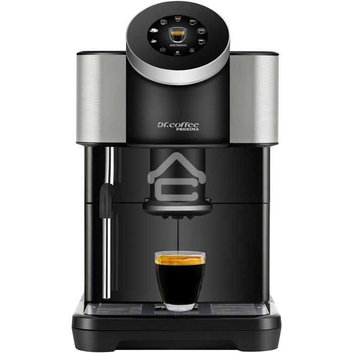 Кофемашина автоматическая Proxima 2000391272961 DR.COFFEE H1 черный, исп. кофе - зерновой/молотый, 1.5 л, 1450 Вт, 15 Бар.