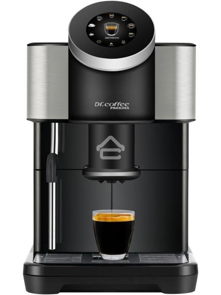 Кофемашина автоматическая Proxima 2000391272961 DR.COFFEE H1 черный, исп. кофе - зерновой/молотый, 1.5 л, 1450 Вт, 15 Бар.