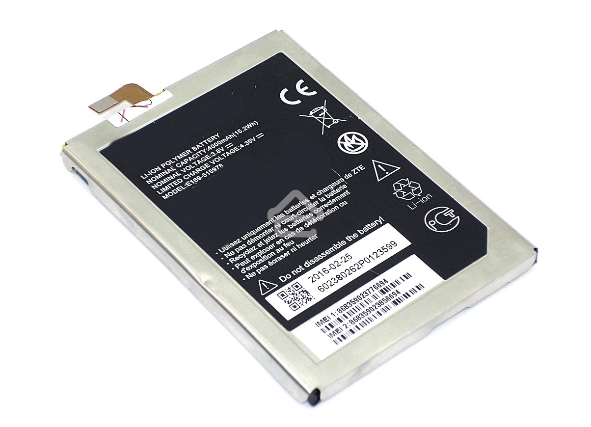Аккумуляторная батарея E169-515978 для ZTE Blade A452, X3 3.8V 4000mAh