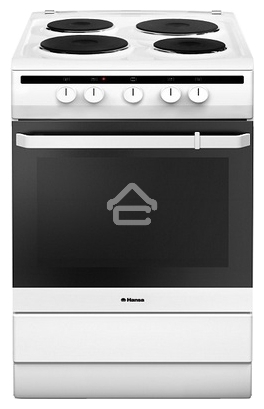 Плита электрическая Hansa FCEW63010 белый, конфорок 4 шт, духовка 69 л, 60 см x 85 см x 60 см