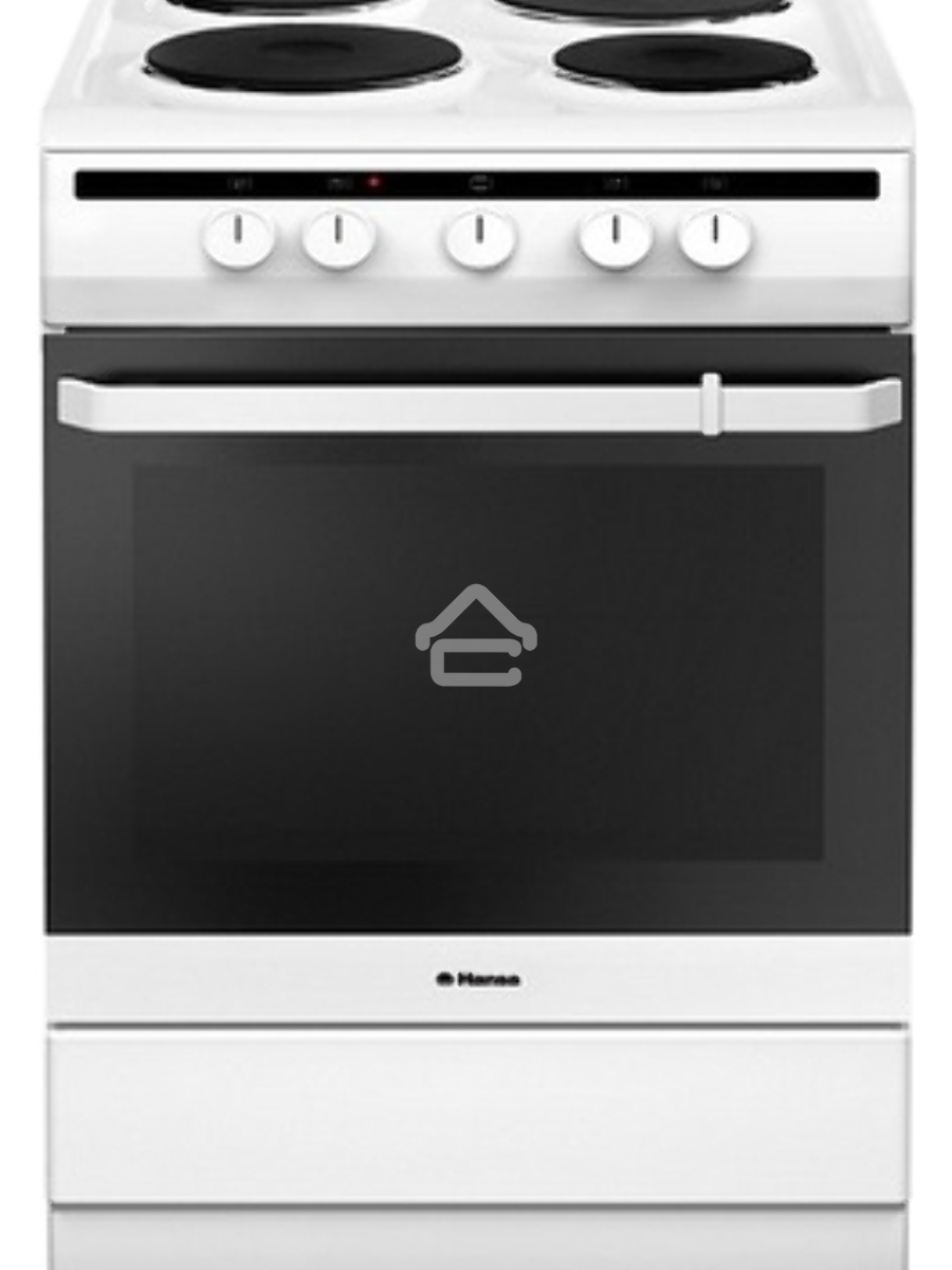 Плита электрическая Hansa FCEW63010 белый, конфорок 4 шт, духовка 69 л, 60 см x 85 см x 60 см