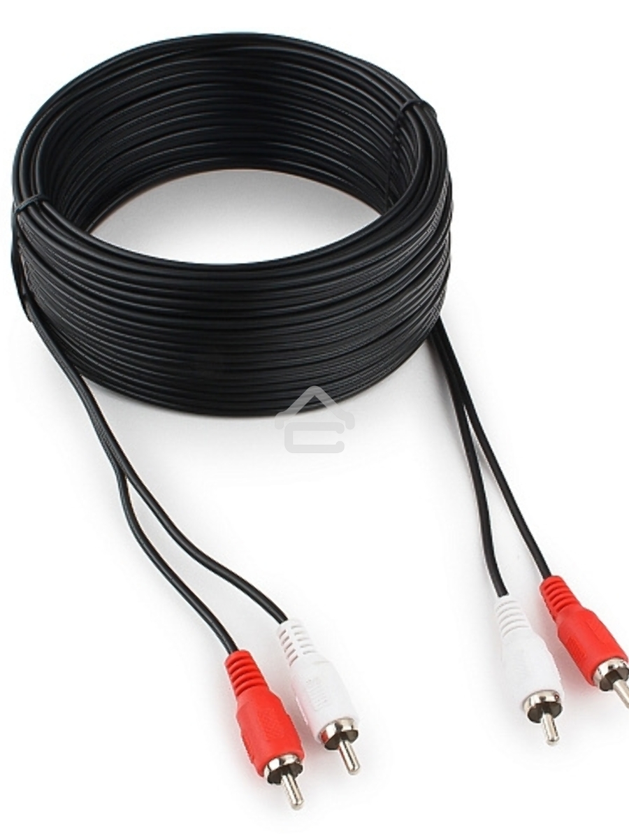 Кабель аудио Cablexpert CCA-2R2R-15M, 2xRCA - 2xRCA, 15м