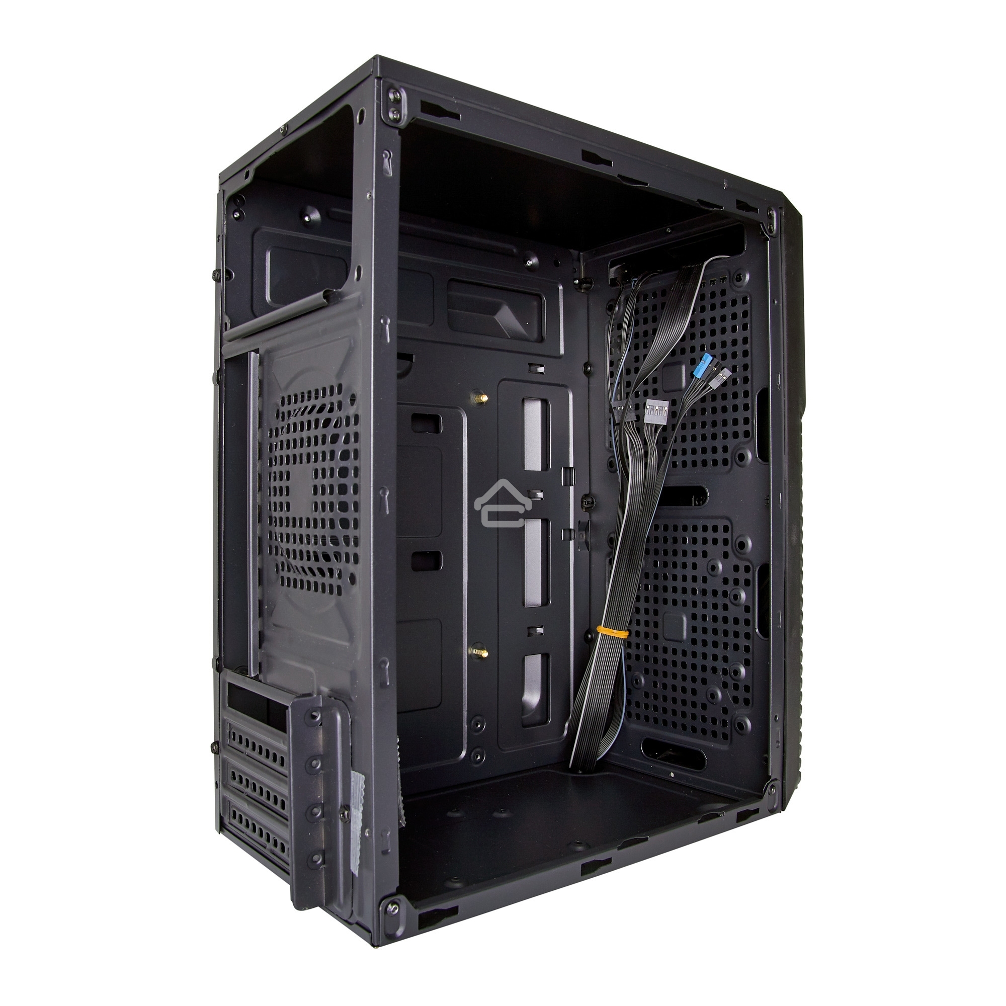 Компьютерный корпус Minitower Exegate BAA-103 Black, mATX, <AAA400, 80mm>, 2*USB, Audio
