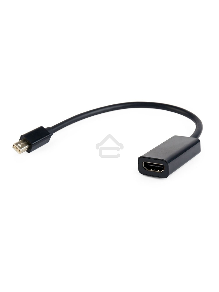 Переходник miniDisplayPort - HDMI, Cablexpert A-mDPM-HDMIF-02, 20M/19F, кабель 15см, черный, пакет