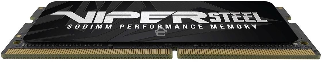 Оперативная память Patriot Viper Steel, DDR4, 8Gb (1x8Gb), 3200MHz, CL22, с радиатором, черный, SO-DIMM