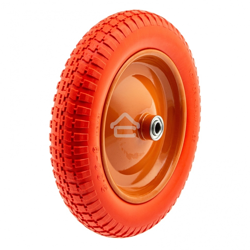 Колесо Palisad полиуретановое 3.00-8 длина оси 90мм подшипник 16мм