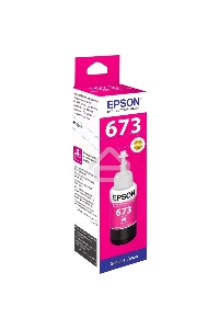 Чернила Epson 673 C13T673398 (аналог C13T67334A) пурпурный 70мл для Epson L800/L810/L850/L1800
