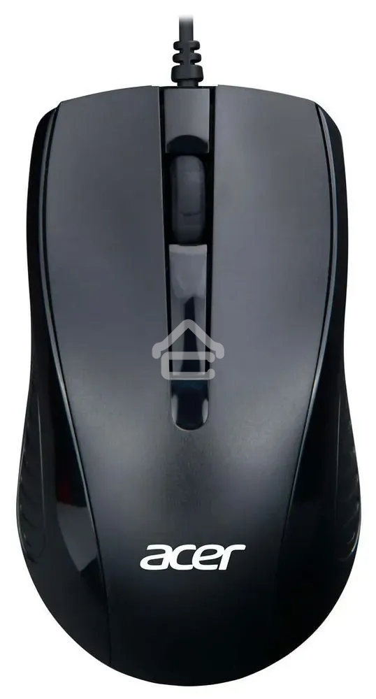 Мышь проводная Acer OMW136 черный, 1200 dpi, USB, кнопки - 3