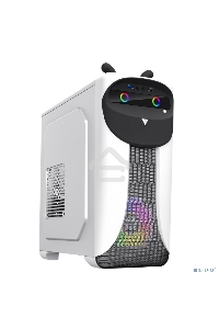 Компьютерный корпус GameMax Cute OWL, без БП (Midi Tower, ., 1*USB3.0 + 2*USB2.0, 2*120мм), Черный/белый