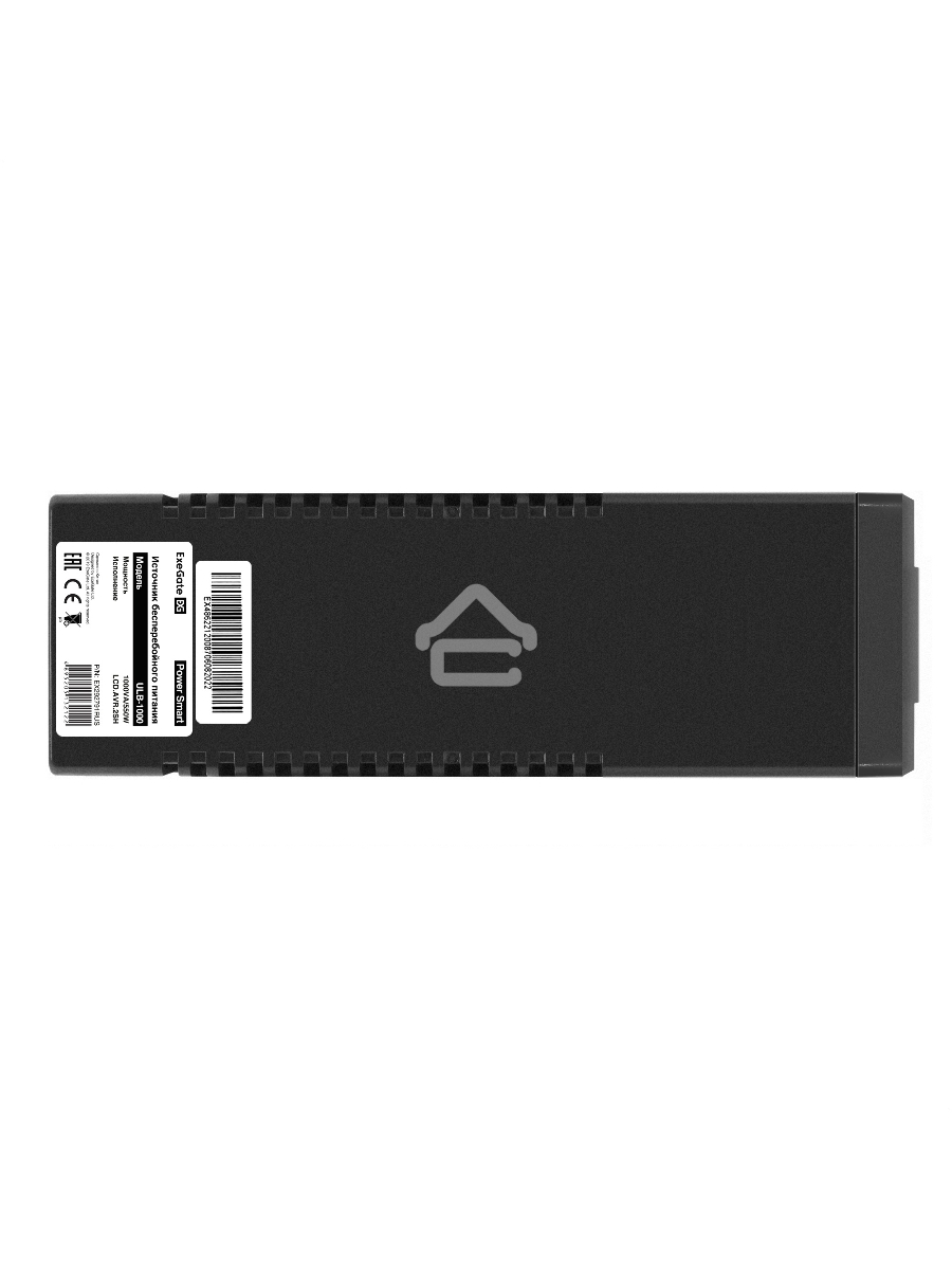 Источник бесперебойного питания ExeGate Power Smart ULB-1000.LCD.AVR.2SH <1000VA/550W, LCD, AVR, 2*Schuko, Black>