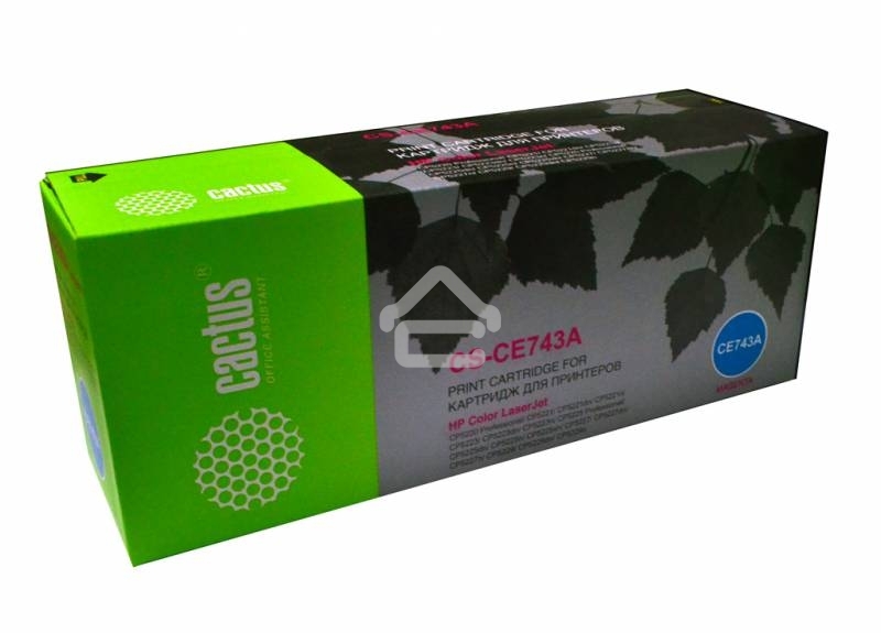Картридж лазерный Cactus CS-CE743A пурпурный (7300 стр.) для HP CLJ CP5220/CP5221/CP5223/CP5225/CP5227/CP5229