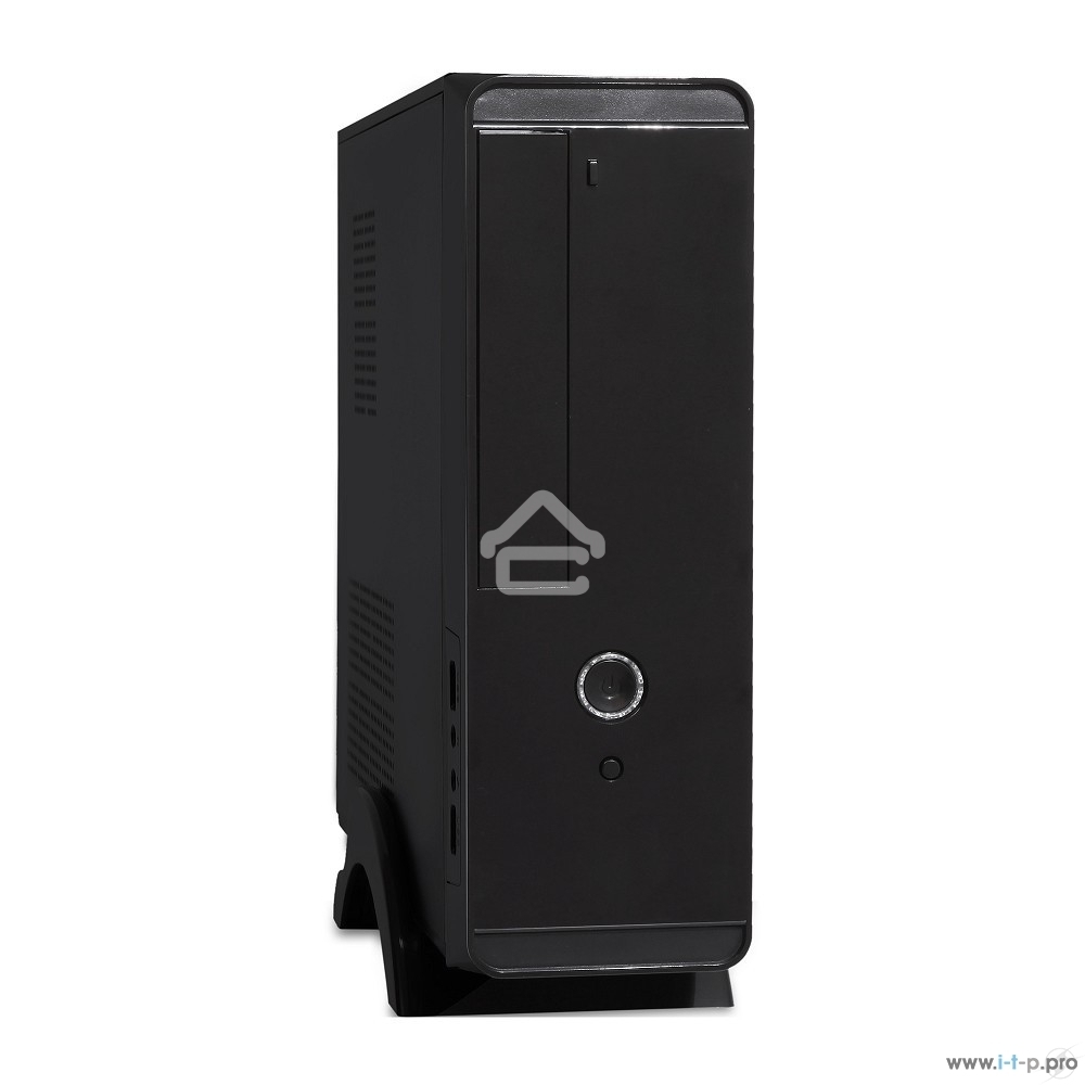 Компьютерный корпус MiniITX Exegate MI-209 Black, miniITX/mATX, <M400, 80mm>, 2*USB, Audio