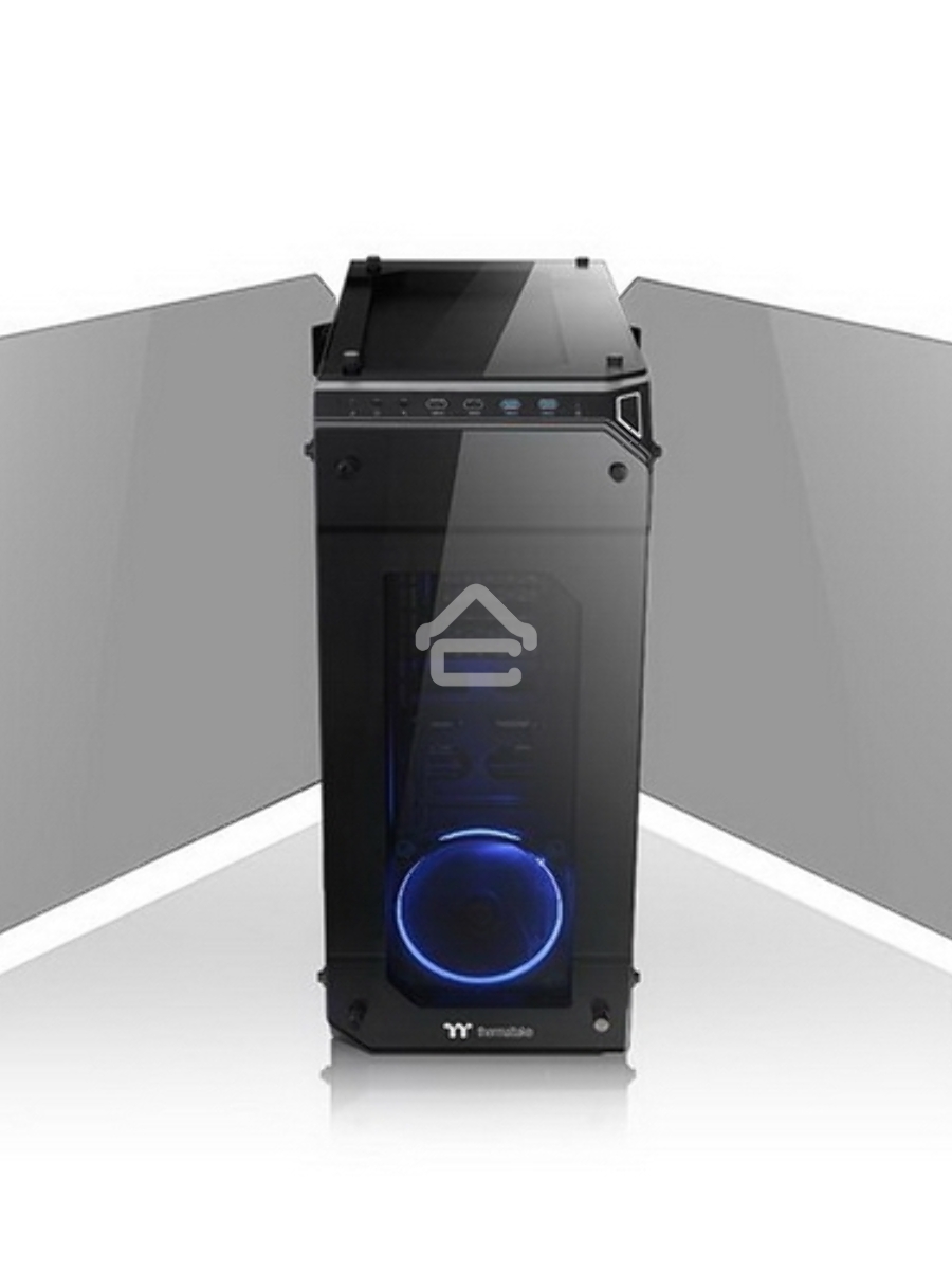 Корпус View 71 TG (840574) CA-1I7-00F1WN-00 /Black/Win/SPCC/Tempered Glass*4/Color Box/Riing 140mm Blue Fan*2