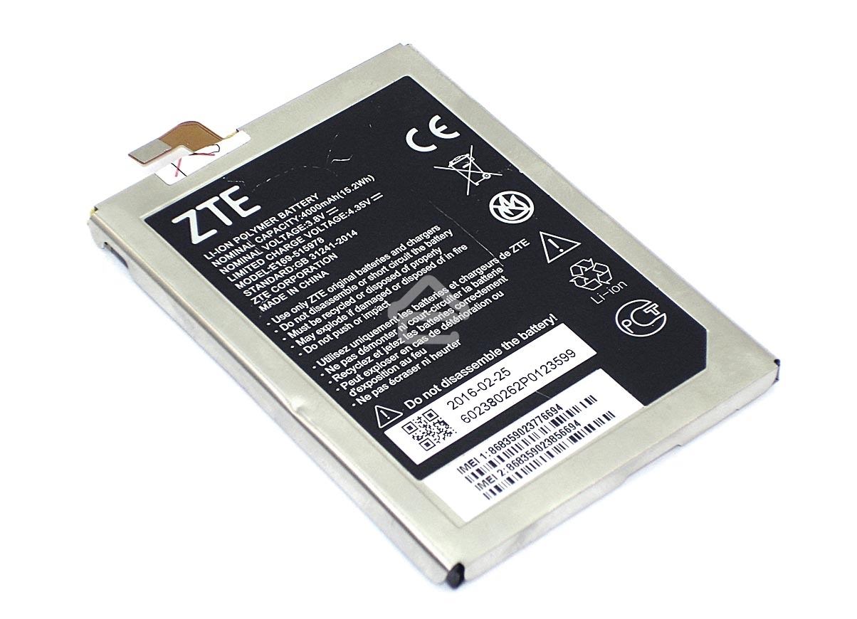 Аккумуляторная батарея E169-515978 для ZTE Blade A452, X3 3.8V 4000mAh
