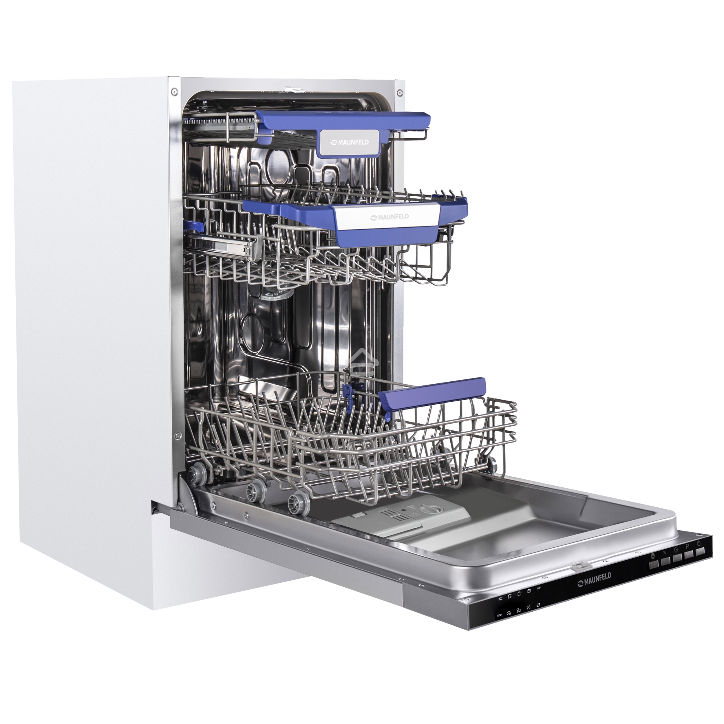 Встраиваемая посудомоечная машина Maunfeld MLP45230, белый, 44.8 см, 10 компл., 47 дБ, класс A++