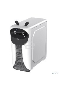 Компьютерный корпус GameMax Cute OWL, без БП (Midi Tower, ., 1*USB3.0 + 2*USB2.0, 2*120мм), Черный/белый