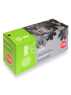 Картридж лазерный Cactus CS-C728S чёрный (2100 стр.) для Canon i-Sensys MF4410/4430/4450/4550D