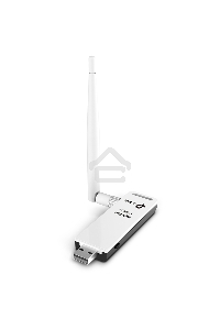 Адаптер TP-Link SOHO TL-WN722N 150Mbps High Gain Wireless N USB Adapter with Cradle, 1T1R, 2.4GHz, 802.11n/g/b, 1 detachable antenna