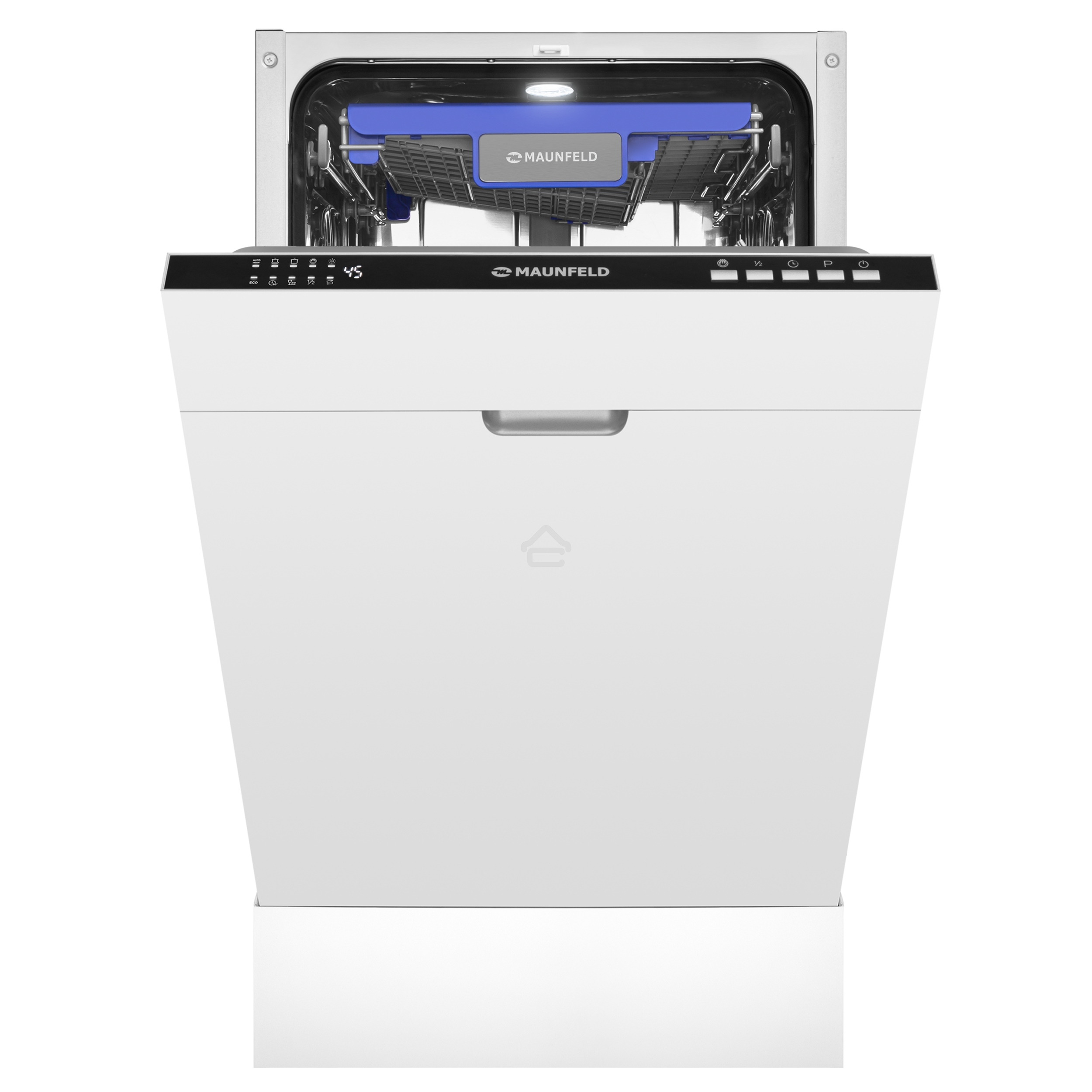 Встраиваемая посудомоечная машина Maunfeld MLP45230, белый, 44.8 см, 10 компл., 47 дБ, класс A++