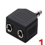 Разетвитель miniJack 1 папа - 2 мама
