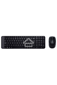 Клавиатура + мышь Logitech MK220 клав:черный мышь:черный USB беспроводная