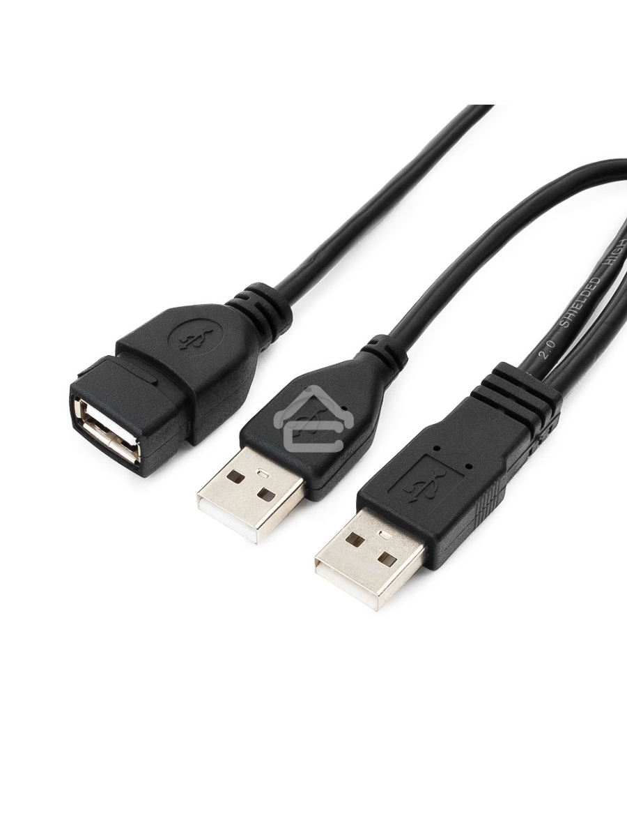 Кабель удлинитель USB 2.0 2xAM/AF 1.8м Gembird PRO, позол.конт., черный, пакет CCP-USB22-AMAF-6