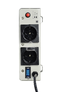 Стабилизатор POWERMAN AVS 2000S, ступенчатый регулятор, цифровые индикаторы уровней напряжения, 2000ВА