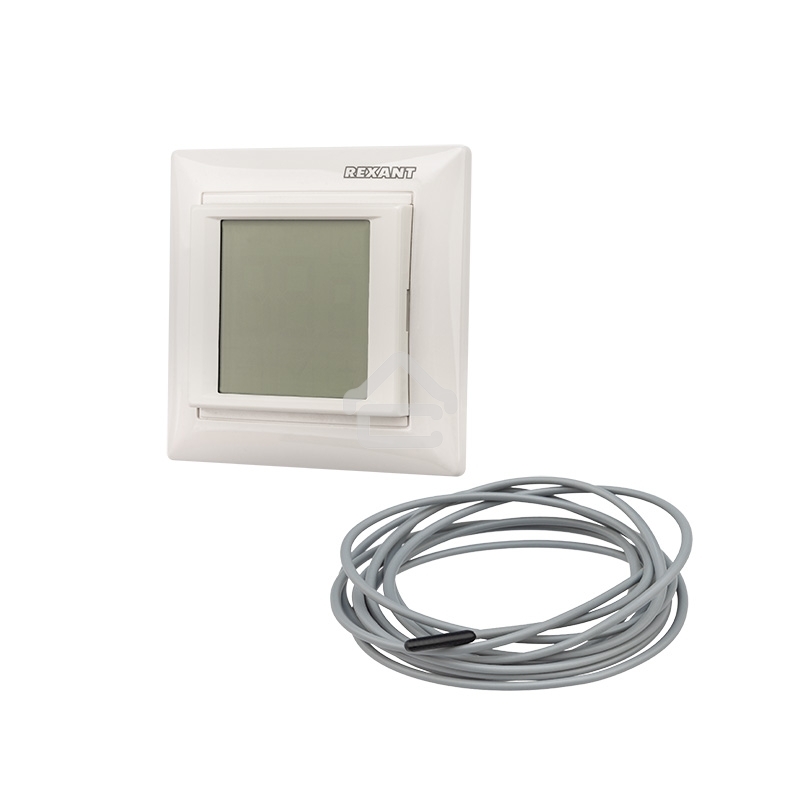 Терморегулятор сенсорный Rexant RX-419B, белый, совместим с Legrand серии Valena