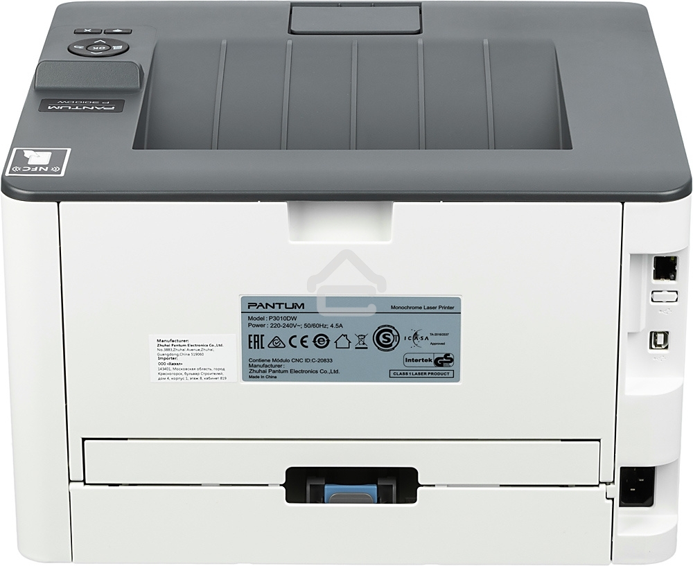 Принтер лазерный Pantum P3010DW, A4, ч/б, печ. до 30 стр/мин., 1200 x 1200 dpi, USB, RJ-45, Wi-Fi, NFC