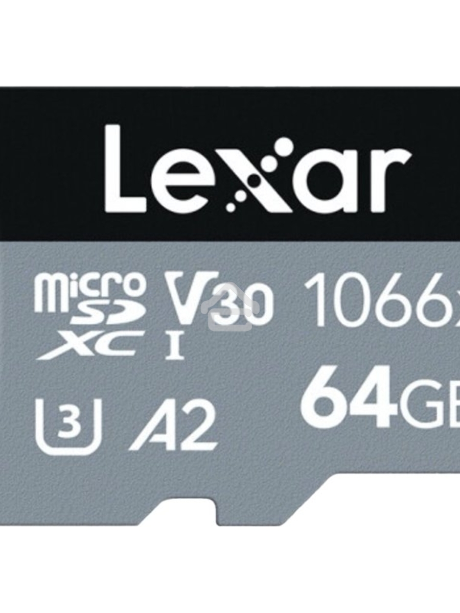 Карта LEXAR Professional 1066x 64GB microSDHC/microSDXC UHS-I Card SILVER Series with adapter