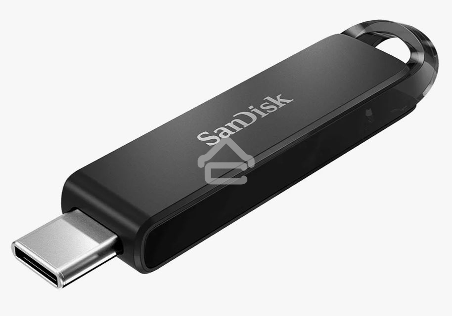 Флешка USB SanDisk CZ460 Ultra (SDCZ460-064G-G46), 64Gb, USB Type-C, R/W 150/30, черный
