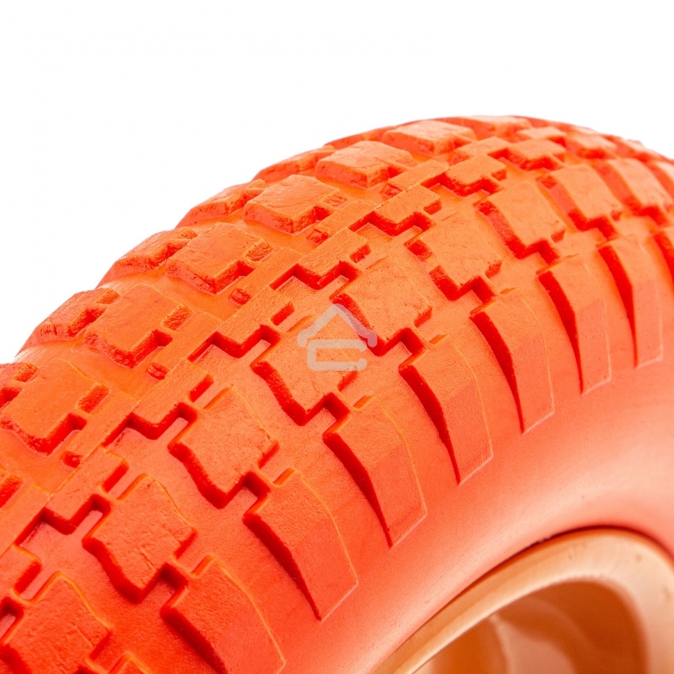 Колесо Palisad полиуретановое 3.00-8 длина оси 90мм подшипник 16мм