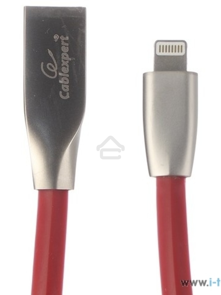 Кабель Cablexpert для Apple CC-G-APUSB01R-1M, AM/Lightning, серия Gold, длина 1м, красный, блистер