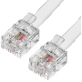 Телефонный шнур Greenconnect удлинитель для аппарата  6.0m GCR-TP6P4C-6.0m, 6P4C (джек 6p4c - jack 6p4c) белый Greenconnect Телефонный шнур удлинитель для аппарата  6.0m GCR-TP6P4C-6.0m, 6P4C (джек 6p4c - jack 6p4c) белый