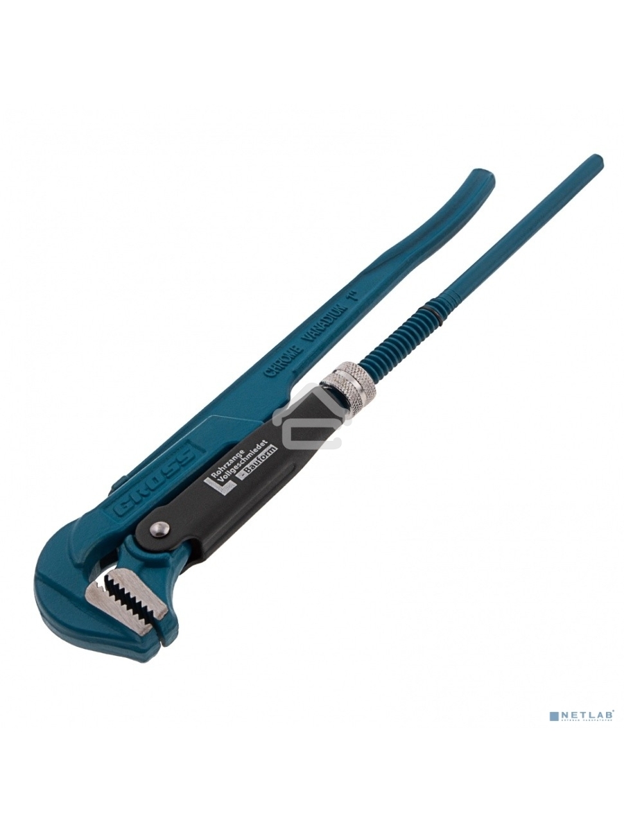 Ключ трубный рычажный GROSS 15601 №11'' цельнокованный CrV, тип - ''L''