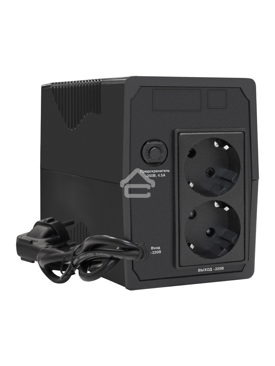 Источник бесперебойного питания ExeGate EP285568RUS Power Smart ULB-650.LCD.AVR.EURO <650VA/360W, LCD, AVR, 2 евророзетки, Black>