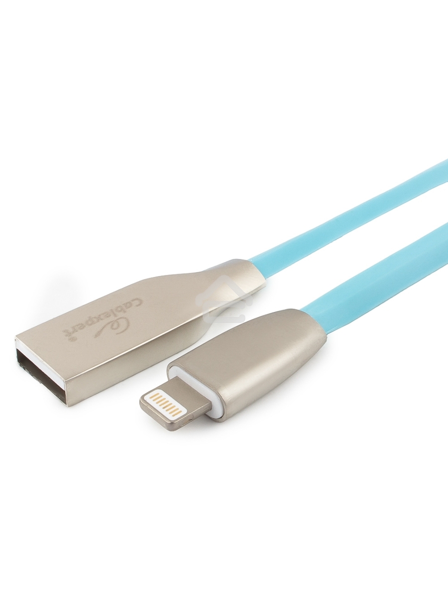 Кабель Cablexpert для Apple CC-G-APUSB01Bl-1M, AM/Lightning, серия Gold, длина 1м, синий, блистер