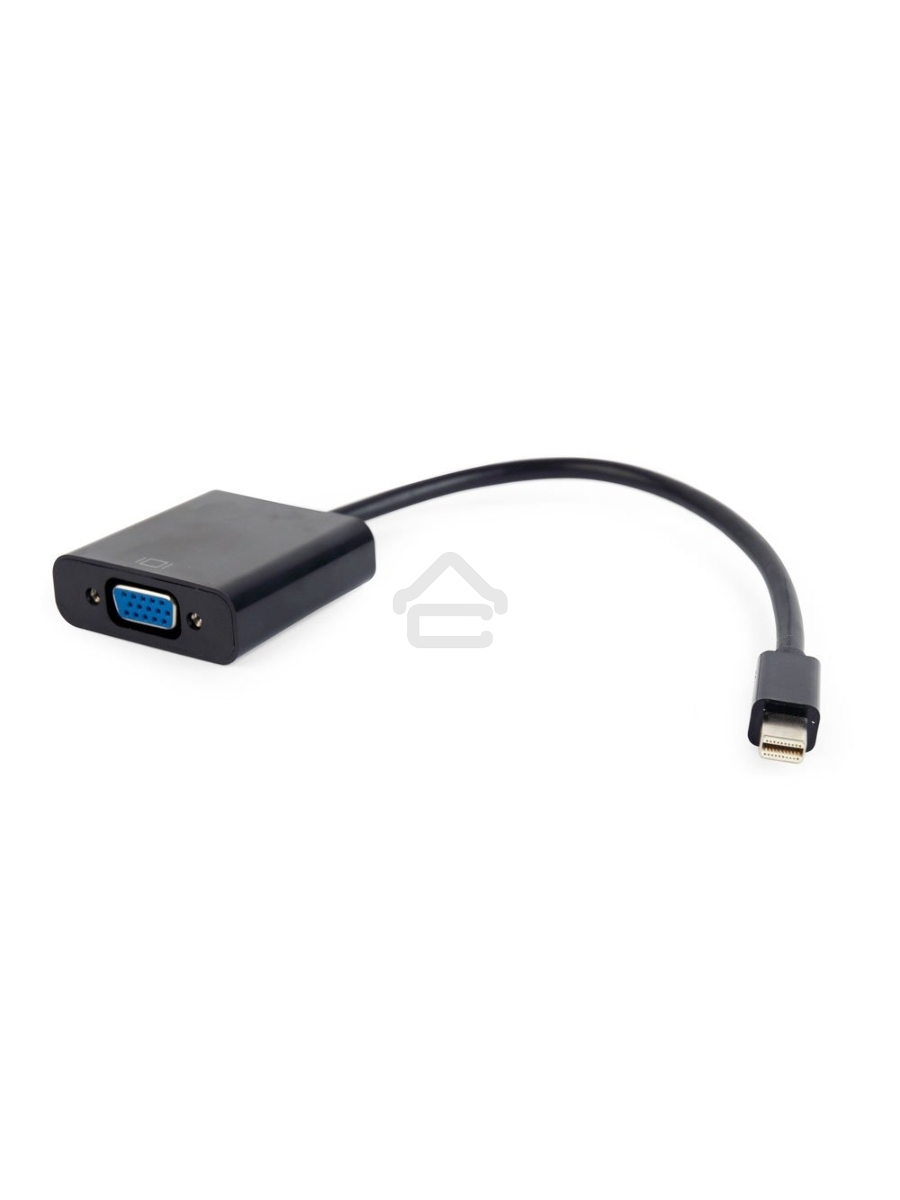 Переходник miniDisplayPort - VGA, Cablexpert A-mDPM-VGAF-02, 20M/15F, длина 15см, черный, пакет