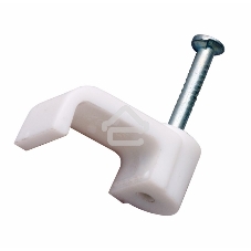 Крепеж кабеля плоский Rexant 5 х 2 мм, белый (упак. 50 шт)