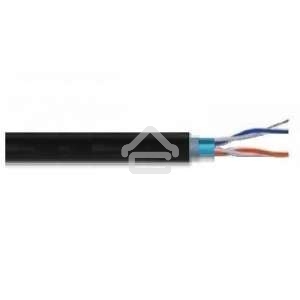 Кабель витая пара U/UTP cat.5e 2х2х24AWG solid CCA PVC сер. (м) PROconnect 01-0022-3