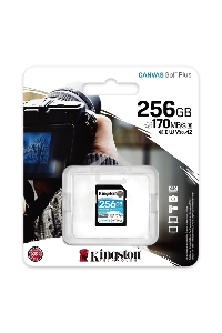 Карта памяти Kingston 256GB SDXC Canvas Go Plus 170R C10 UHS-I U3 V30 EAN: 740617301519