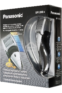 Машинка для стрижки Panasonic ER206K520 / Триммер, 1 насадка, 50 минут